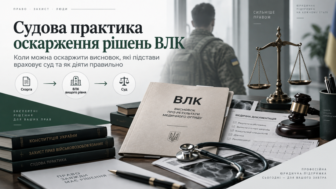 Судова практика оскарження рішень ВЛК
